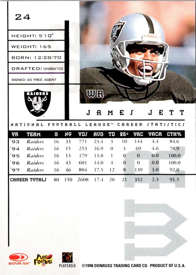 1998 Leaf Rookies & Stars James Jett