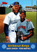 2000 Topps Combos Strikeout Kings (Randy Johnson/Pedro Martinez)