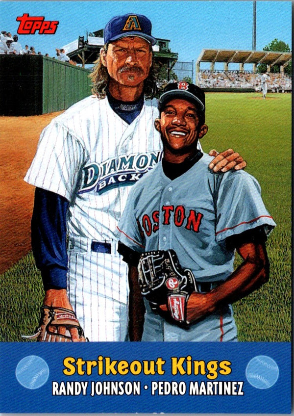 2000 Topps Combos Strikeout Kings (Randy Johnson/Pedro Martinez) #TC7