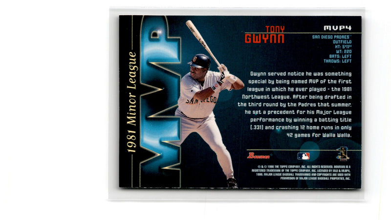 1998 Bowman Minor League MVP's Tony Gwynn