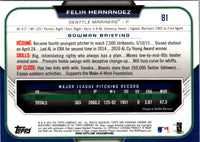 2015 Bowman Chrome Felix Hernandez #81