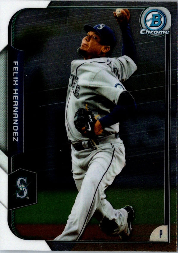 2015 Bowman Chrome Felix Hernandez #81