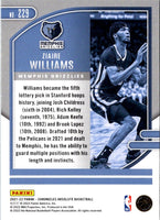 2021 Panini Chronicles Ziaire Williams #229 Rookie