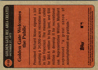 2021 Topps Heritage News Flashbacks Golden Gate National Recreation Area Opens #NF-GGB