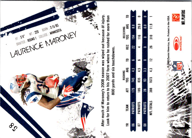 2009 Donruss Laurence Maroney