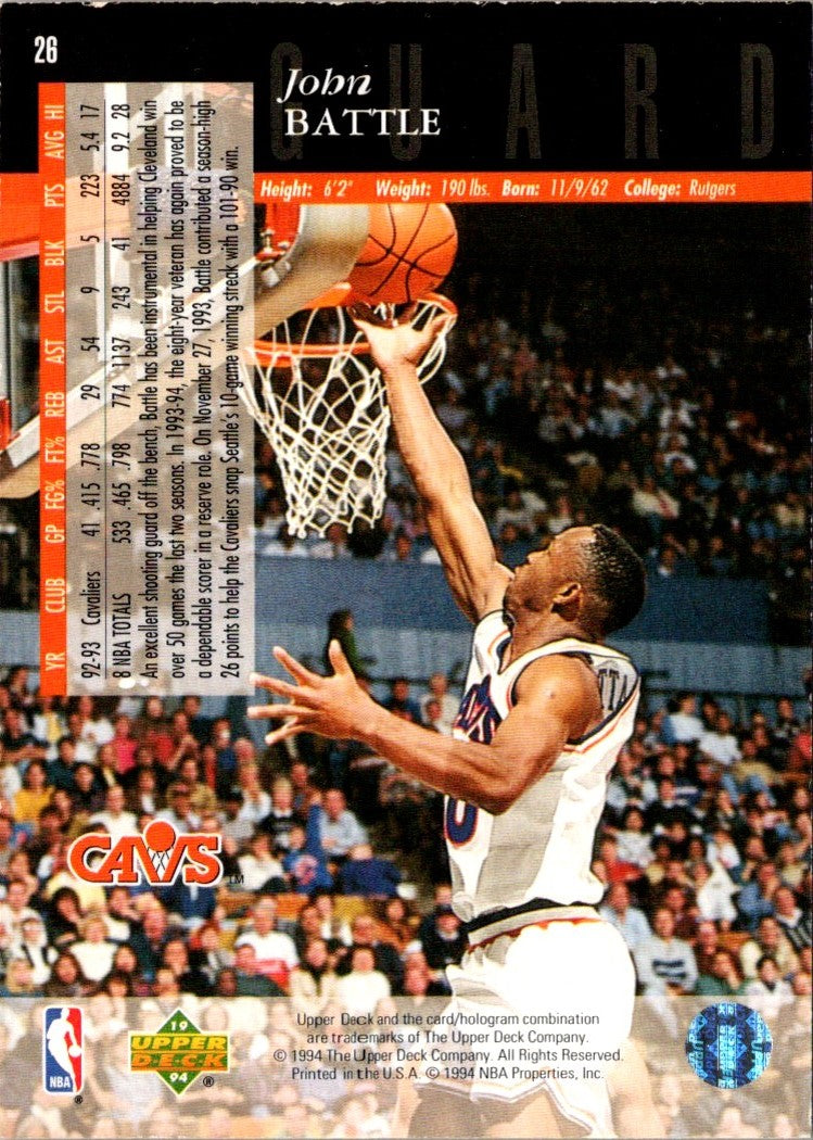 1993 Upper Deck Special Edition John Battle