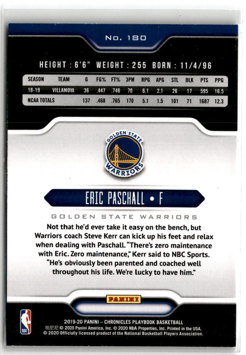 2019 Panini Chronicles Eric Paschall