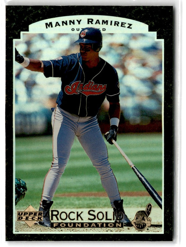1997 Upper Deck Rock Solid Foundation Manny Ramirez #RS10