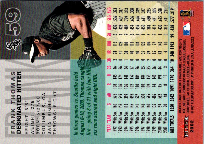 2001 Fleer Frank Thomas