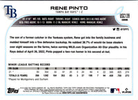 2022 Topps Chrome Update Rene Pinto #USC139 Rookie
