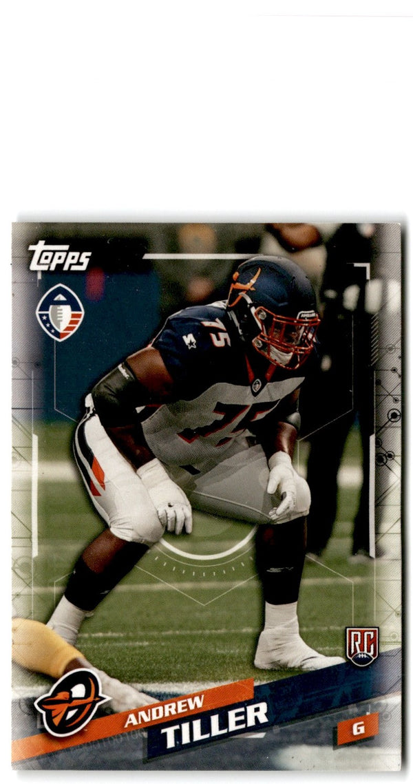 2019 Topps AAF Andrew Tiller #93 Rookie