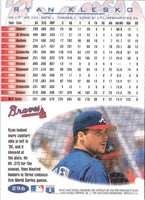 1998 Score Atlanta Braves Ryan Klesko #6