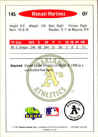 1991 Classic Best Manuel Martinez #145