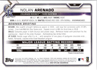 2021 Bowman Nolan Arenado #91