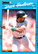 1990 Donruss Best of the AL Dave Henderson