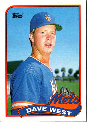 1989 Topps Dave West #787 Rookie