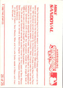 1990 Star Harrisburg Senators Mike Sandoval