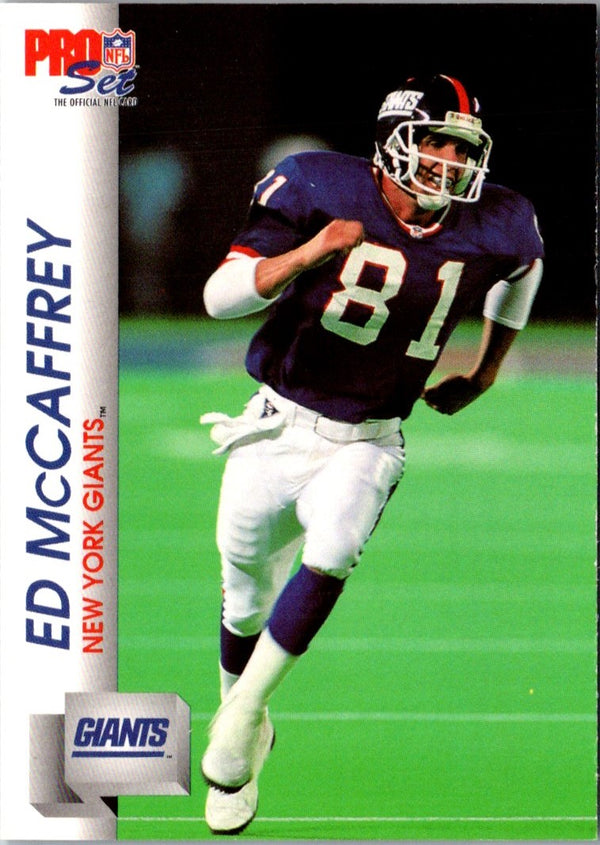 1992 Pro Set Ed McCaffrey #594