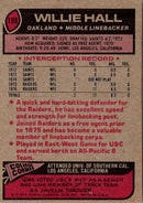 1977 Topps Willie Hall