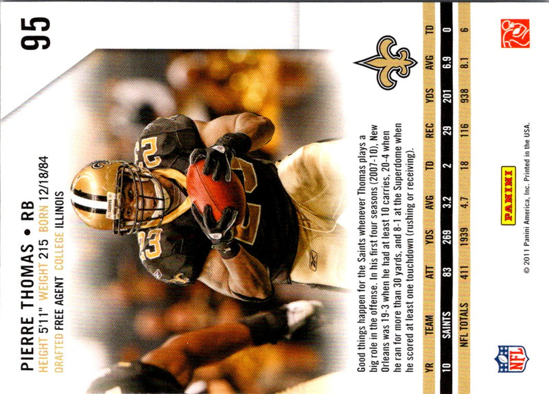 2010 Panini Pierre Thomas