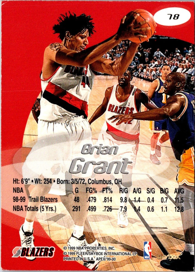 1999 SkyBox Apex Brian Grant