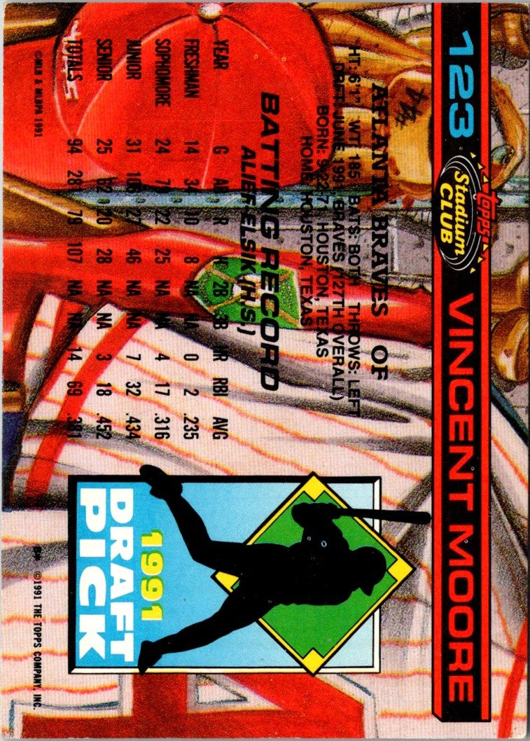 1992 Stadium Club Dome Vincent Moore