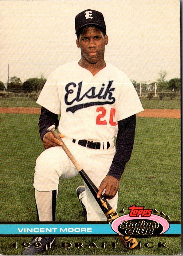 1992 Stadium Club Dome Vincent Moore #123 Rookie