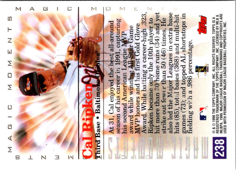 2000 Topps Limited Cal Ripken Jr.