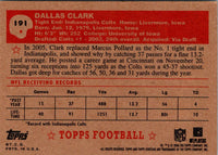 2006 Topps Heritage Dallas Clark #191