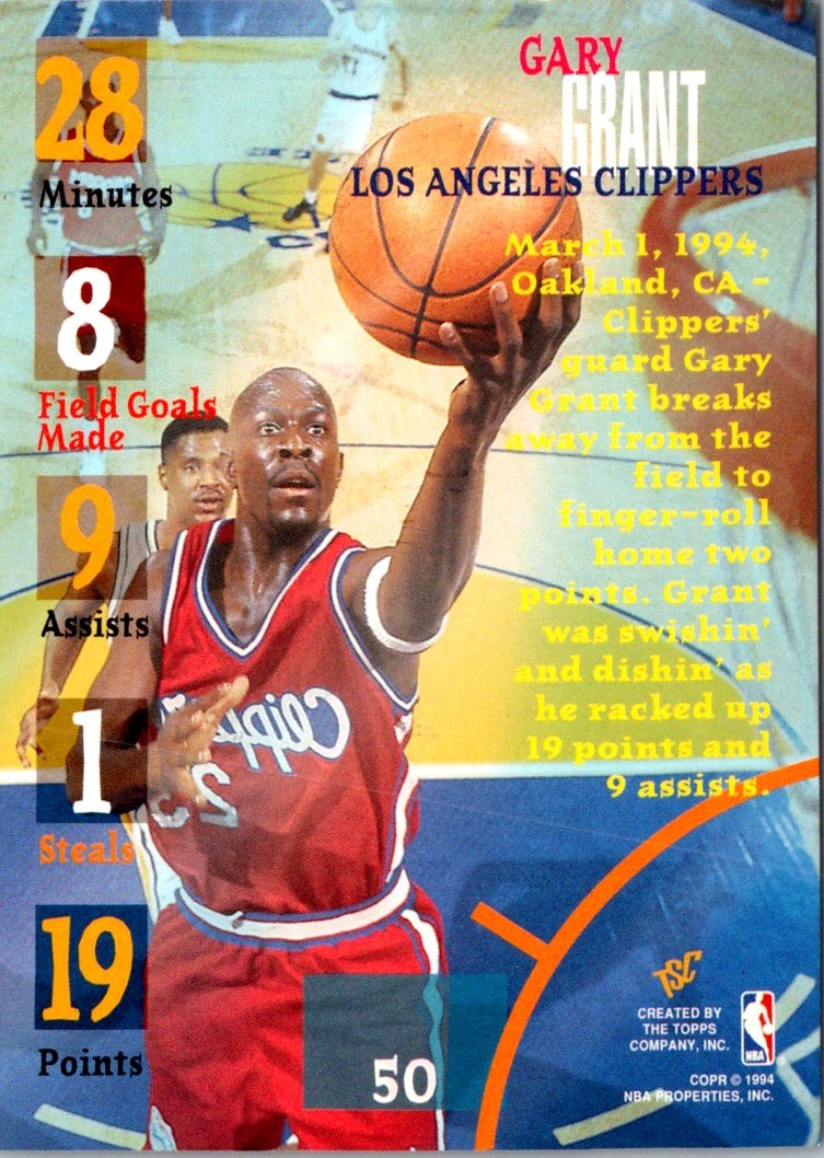 1994 Stadium Club Gary Grant