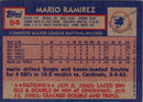 1984 Topps Mario Ramirez