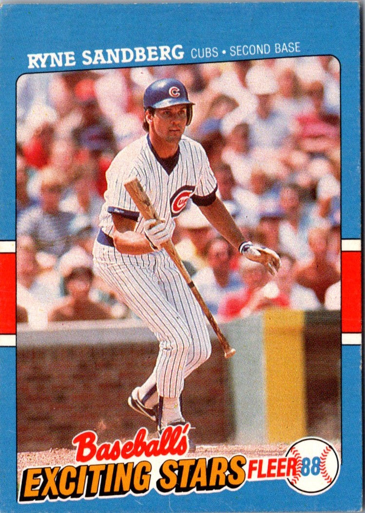 1988 Fleer Exciting Stars Ryne Sandberg