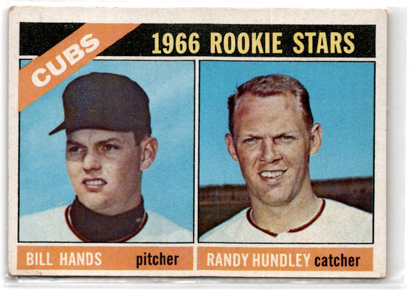 1966 Topps Cubs Rookies - Bill Hands/Randy Hundley #392 Rookie