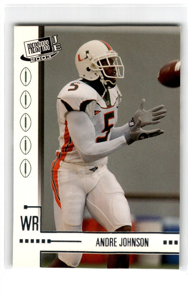 2003 Press Pass JE Andre Johnson #18