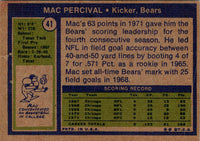 1972 Topps Mac Percival #41