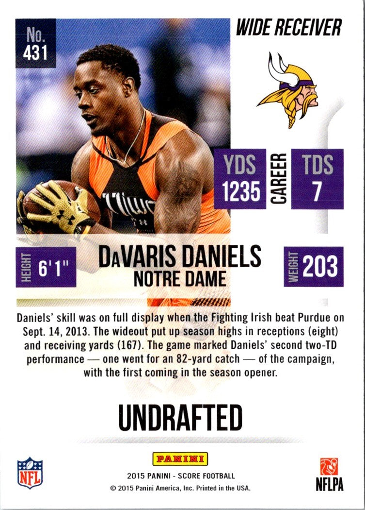 2015 Score DaVaris Daniels