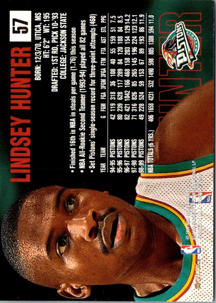 1999 SkyBox Dominion Lindsey Hunter