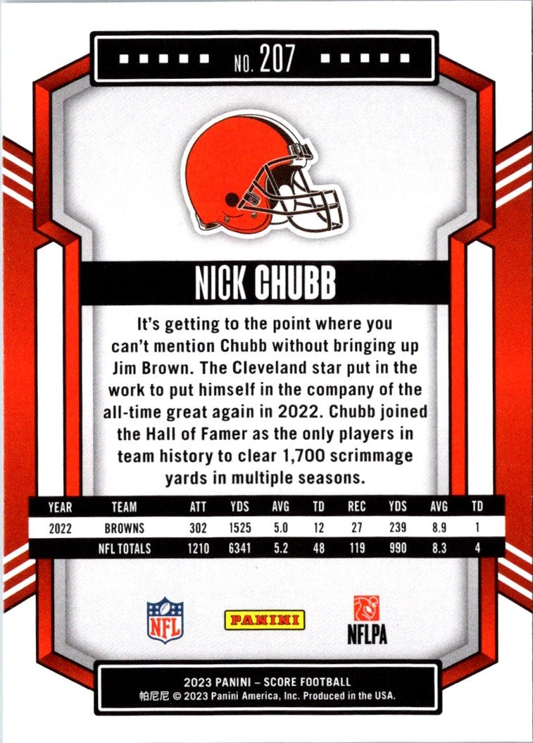 2023 Score Red Nick Chubb