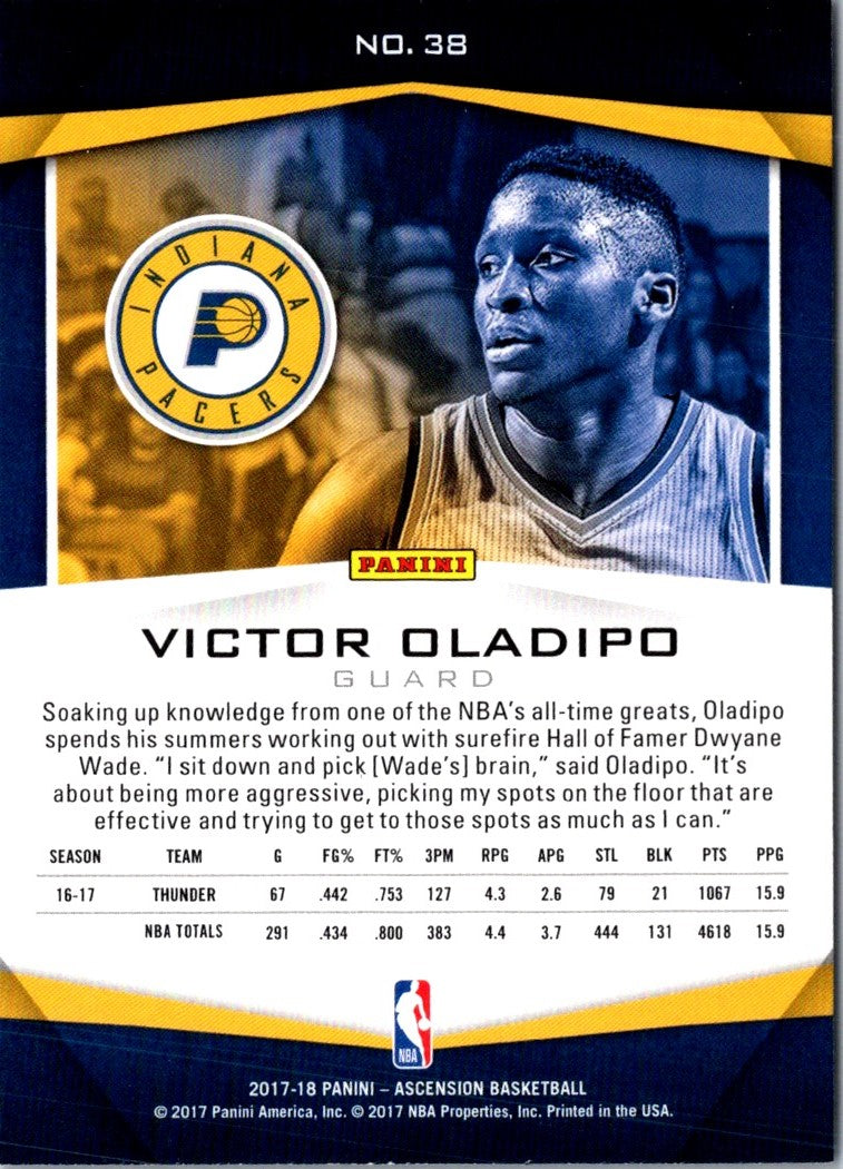 2017 Panini Ascension Victor Oladipo