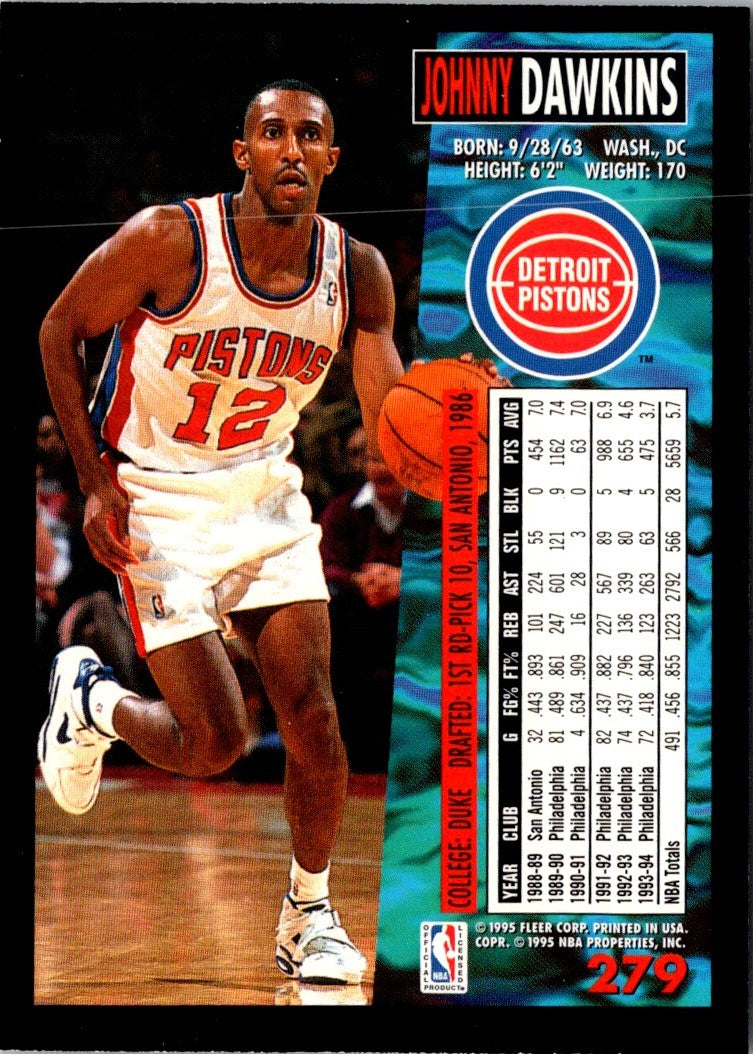 1994 Fleer Johnny Dawkins