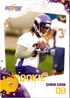 2010 Score Chris Cook #321 Rookie