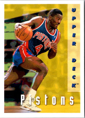 1992 Upper Deck Detroit Pistons #357