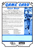 1994 Classic NFL Draft Game Cards Errict Rhett