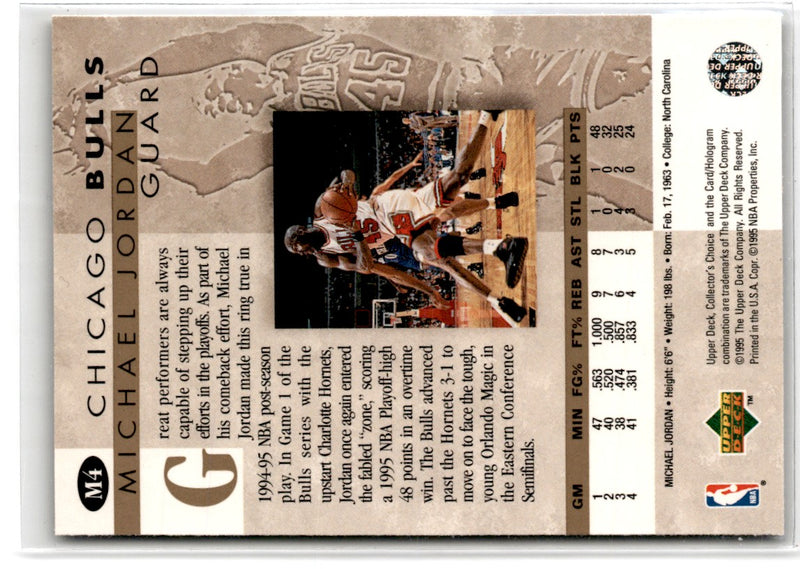 1995 Collector's Choice Jordan He's Back Michael Jordan