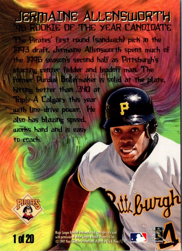1997 Fleer Rookie Sensations Jermaine Allensworth