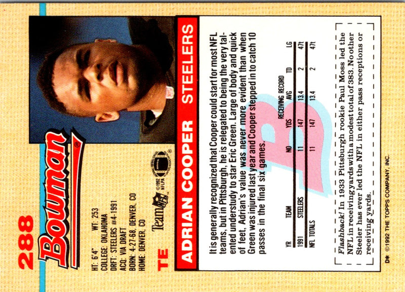 1992 Bowman Adrian Cooper