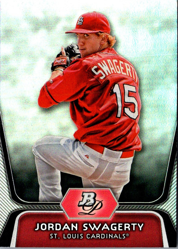 2012 Bowman Platinum Prospects Jordan Swagerty #BPP98