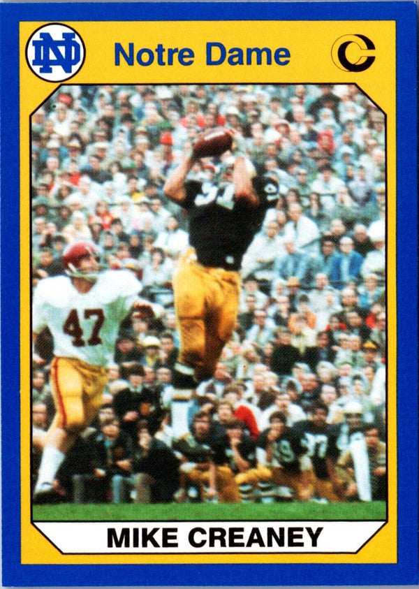 1990 Collegiate Collection Notre Dame Mike Creaney #92
