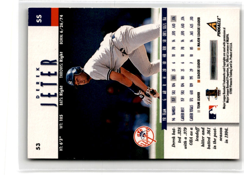 1997 New Pinnacle Derek Jeter
