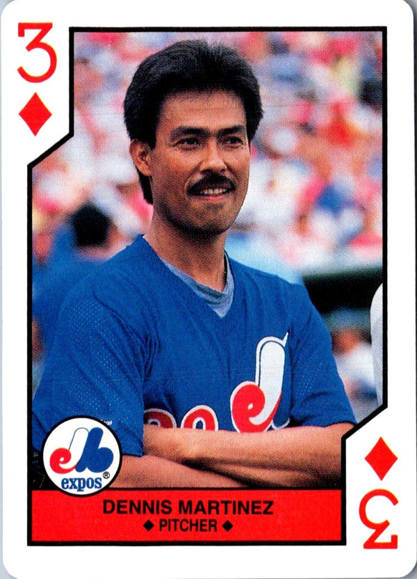 1990 U.S. Playing Card Co. Dennis Martinez #3